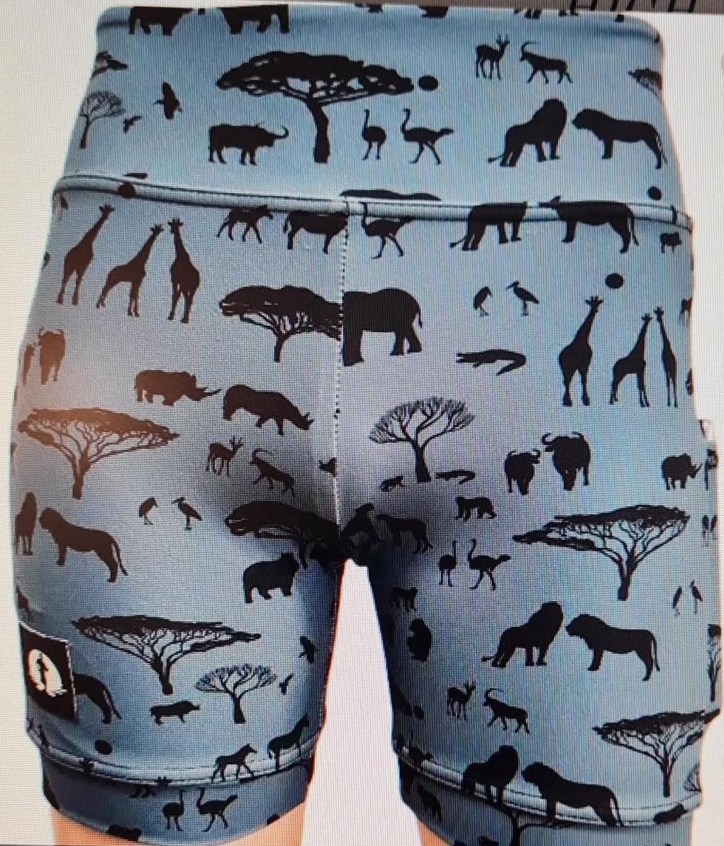 HIGH WAIST SHORTS - AFRICA