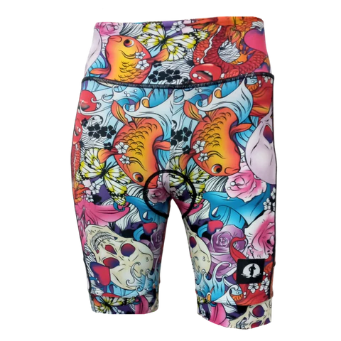 HIGH WAIST LADIES CYCLING SHORTS - ED HARDY