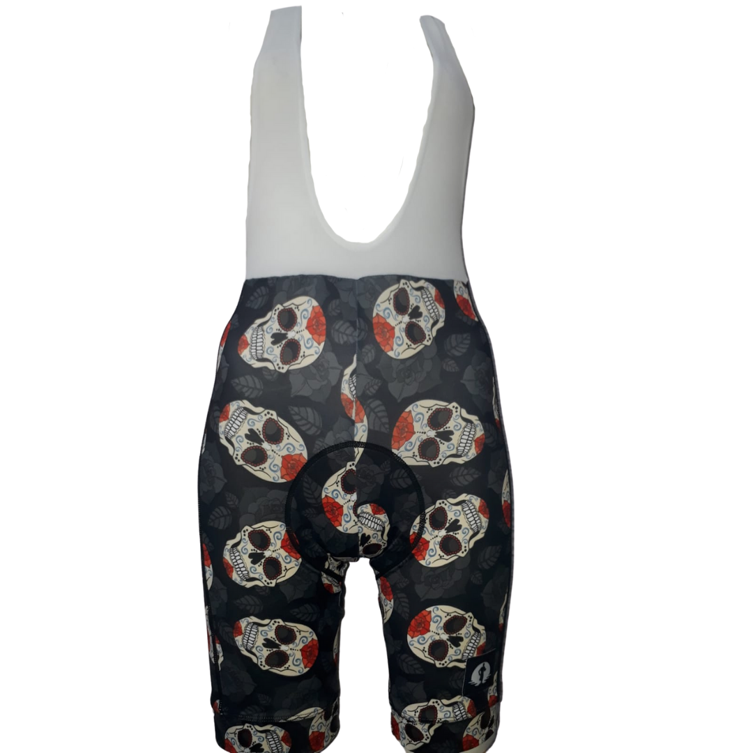 CYCLING BIBS - SMILEY SKULLS