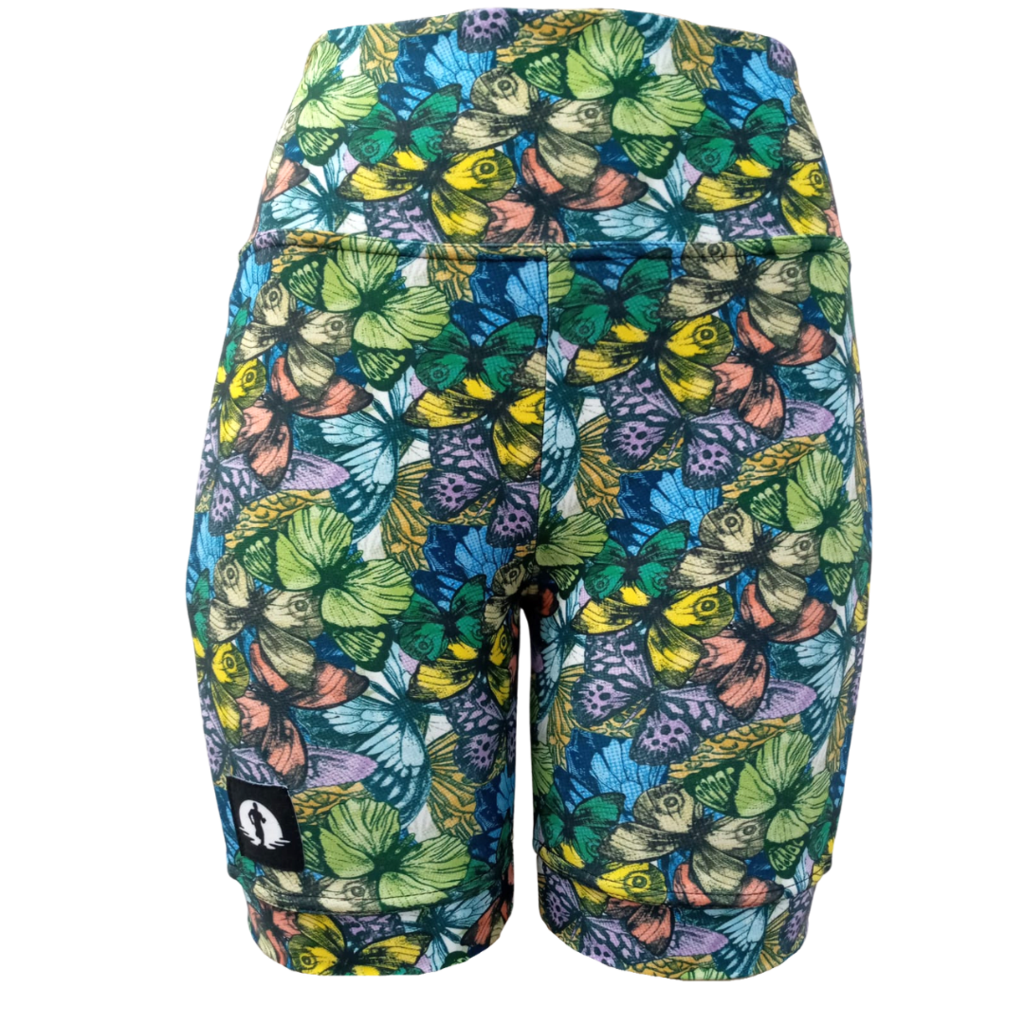 HIGH WAIST SHORTS - BUTTERFLIES