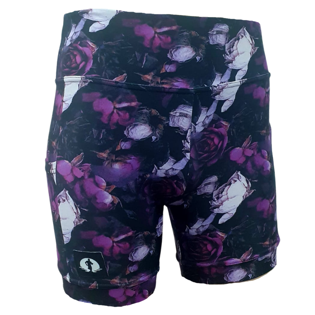 HIGH WAIST SHORTS - NOTTEN PURPLE ROSE