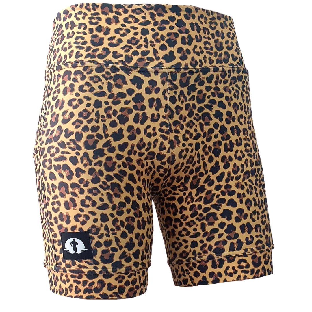 HIGH WAIST SHORTS - LEOPARD