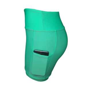 HIGH WAIST SHORTS - MINT