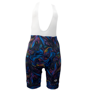 CYCLING BIBS - PEACOCK MARBLE