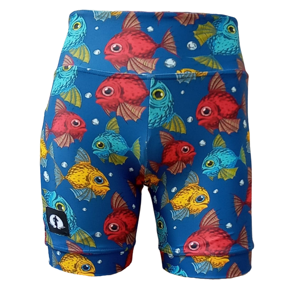 HIGH WAIST SHORTS - PIRANHA