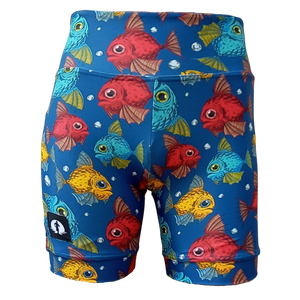 HIGH WAIST SHORTS - PIRANHA