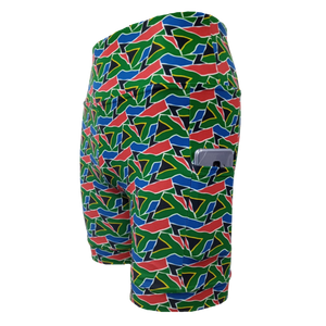 HIGH WAIST SHORTS - SA FLAG