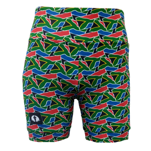 HIGH WAIST SHORTS - SA FLAG
