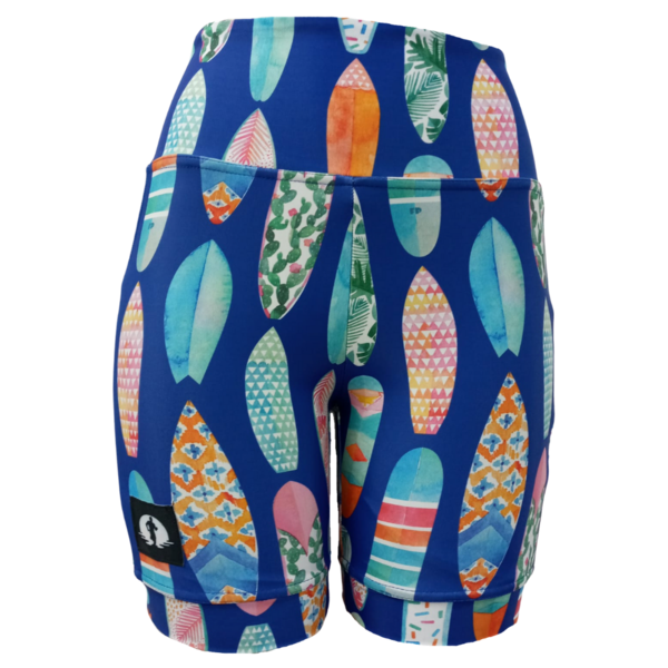 HIGH WAIST SHORTS - SURFS UP