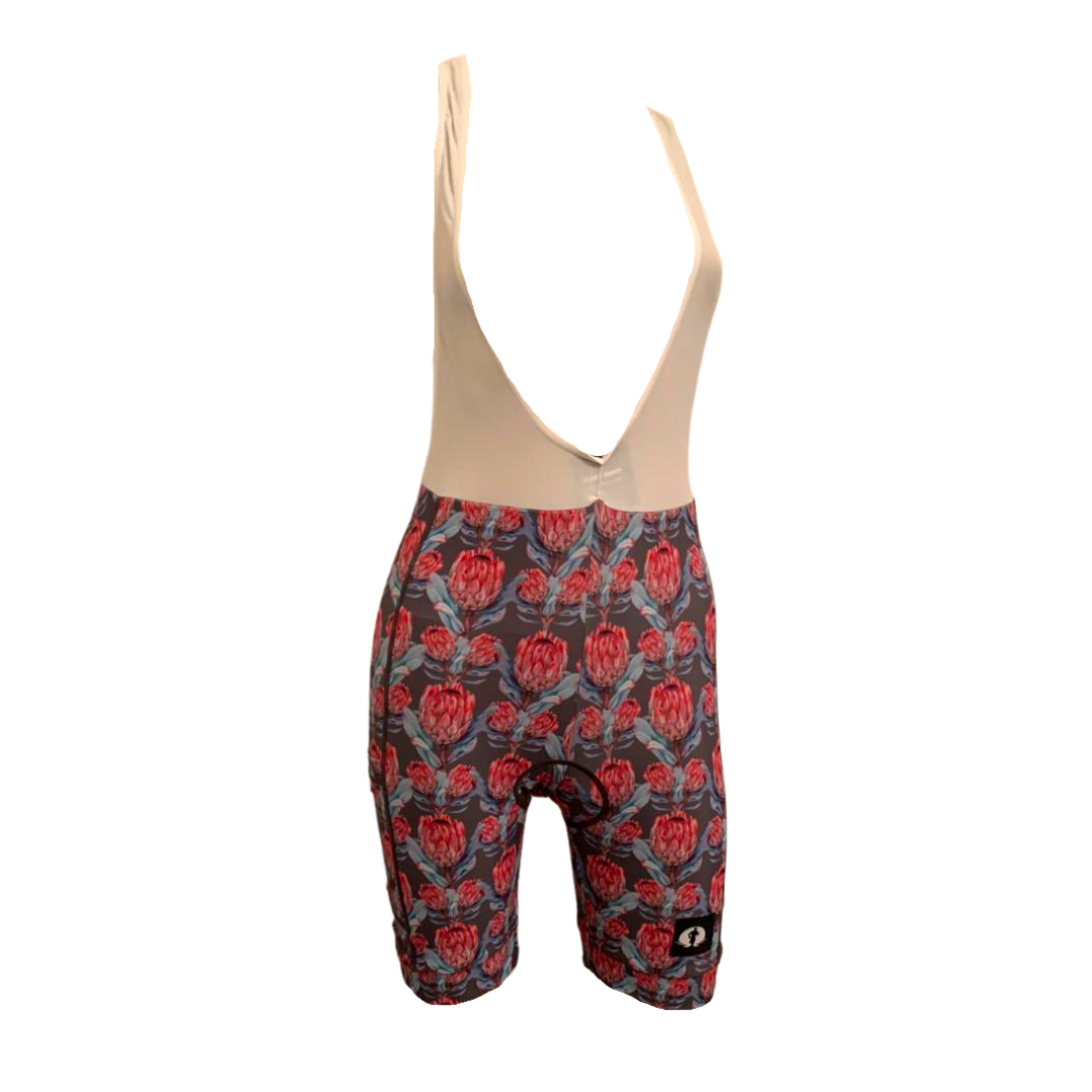 CYCLING BIBS - PINK PROTEA