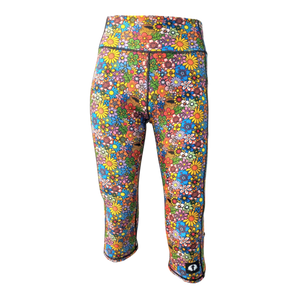 HIGH WAIST QUARTERS - FUNKY FLOWERS