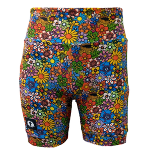 HIGH WAIST SHORTS - FUNKY FLOWERS