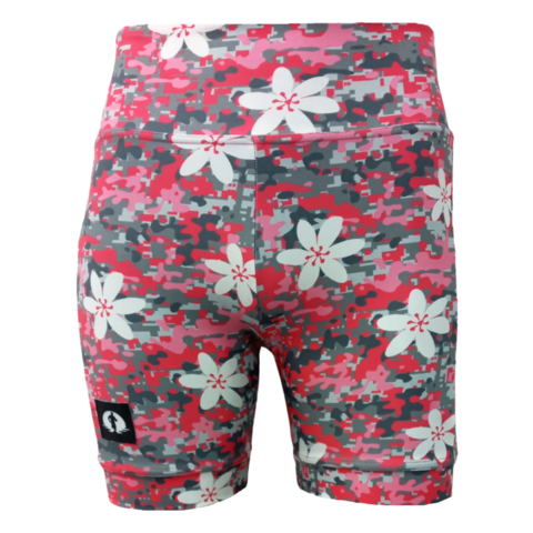 HIGH WAIST SHORTS - HAWAII CAMO