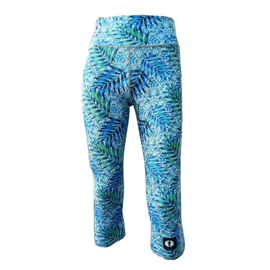 HIGH WAIST QUARTERS - MAYAN PALMS
