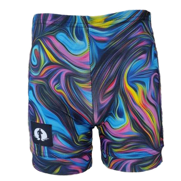 KIDS FUNKY PANTS - PEACOCK MARBLE