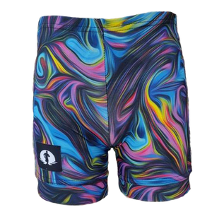 KIDS FUNKY PANTS - PEACOCK MARBLE