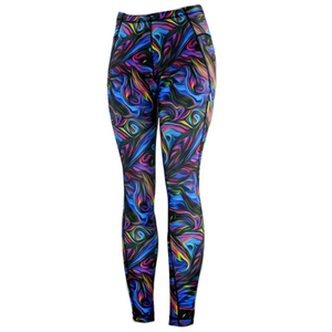 FULL LENGTH LEGGINGS - PEACOCK MARBLE (Sale)
