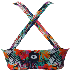 FUNKY BIKINI TOP - BRIGHT HIBISCUS