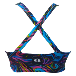 FUNKY BIKINI TOP - PEACOCK MARBLE